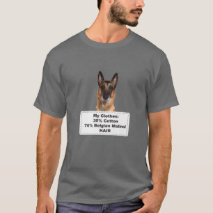 Camiseta Engraçado Cachorro Belga Malinoi
