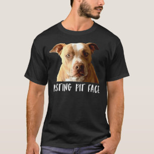 Camiseta Engraçado Cachorro Escando Cara