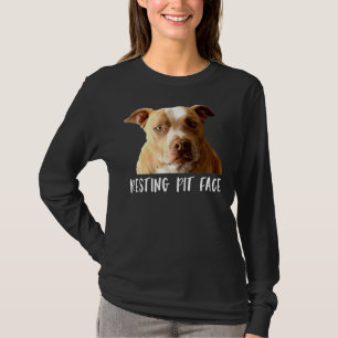 Camiseta Engraçado Cachorro Escando Cara
