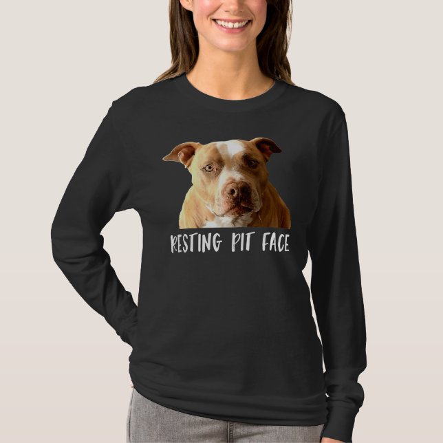 Camiseta Engraçado Cachorro Escando Cara (Frente)