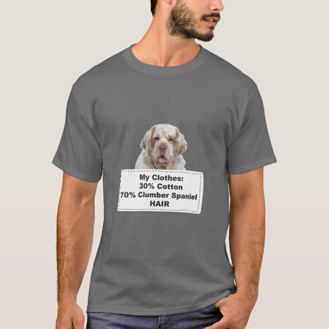 Camiseta Engraçado Cachorro Espanhol Engraçado (Frente)