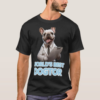 Camiseta Engraçado Cachorro Francês Ama Cachorro Mamãe Mund