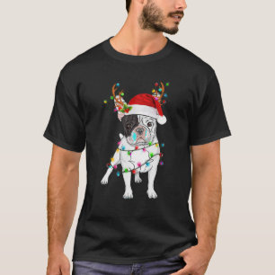 Camiseta Engraçado Cachorro Francês Cachorro Árvore De Nata