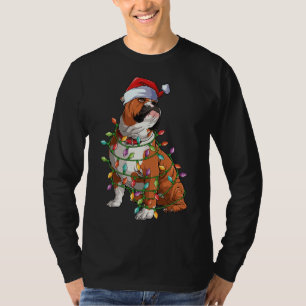 Camiseta Engraçado Cachorro Francês Cachorro Árvore De Nata
