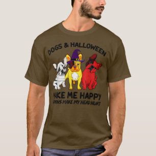 Camiseta Engraçado Cachorro Francês Cachorro das Bruxas