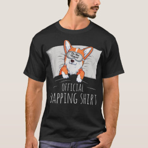 Camiseta Engraçado Cachorro Galês Corgi Sobrevoando Polpa
