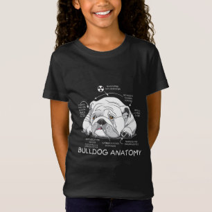 Camiseta Engraçado Cachorro Inglês Anatomia Cão Biologia