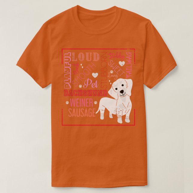 Camiseta Engraçado Cachorro-Pequeno-Desenho-Presente (Frente do Design)