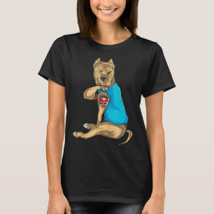 Camiseta Engraçado Cachorro Pitbuloso Eu Amo A Mãe Dia de a