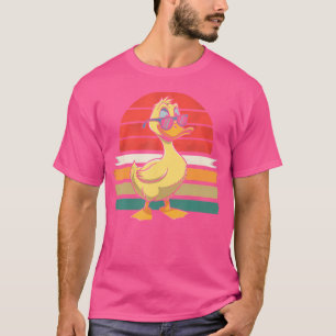 Camiseta Engraçado Cachorro-sol Cachorro Ducker Pato de Bor