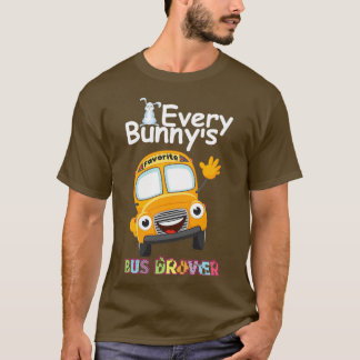 Camiseta Engraçado cada Bunnyx27s Driver de barramento favo