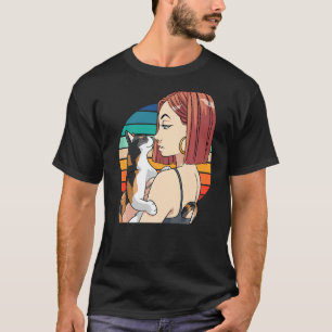 Camiseta Engraçado Calico Cat Mãe Gota Pet Kitten Gato Lady