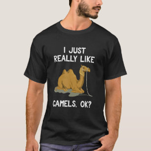 Camiseta Engraçado Camel Deu Humor Animal Eu Gosto Muito De