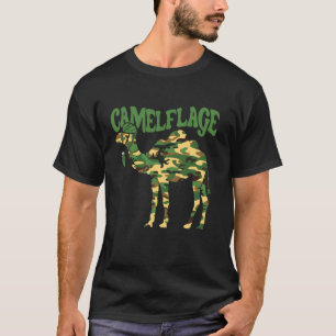 Camiseta Engraçado Camel Zoo Animal Pun Camelflage Memo