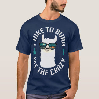 Camiseta Engraçado Caminhando Llama Hiker Eu Caminhei Para 