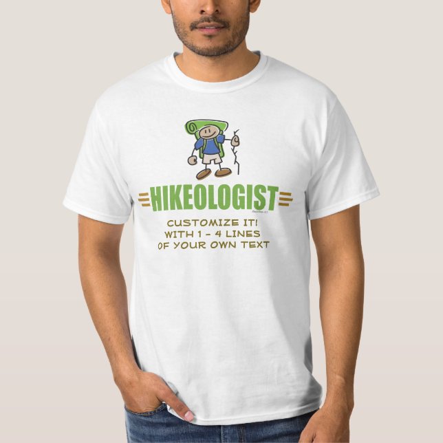 Camiseta Engraçado caminhar (Frente)