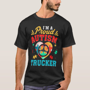 Camiseta Engraçado Caminhoneiro Autismo Aconselhamento Amam