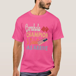 Camiseta Engraçado Campeão Cornhole O Talento Chegou