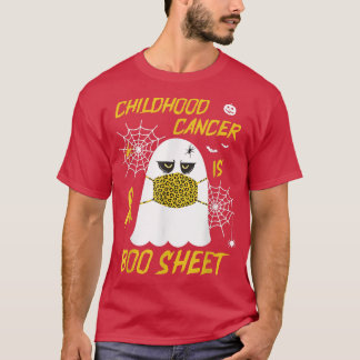 Camiseta Engraçado Cancer De Infância Ghost Halloween É Boo