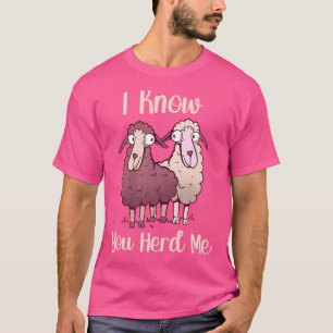 Camiseta Engraçado Canhão De Ovelhas Eu Sei Que Você Me Ger