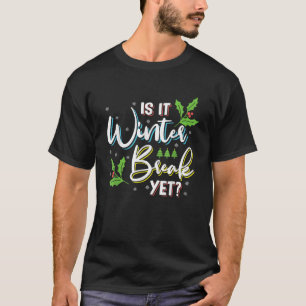 Camiseta Engraçado Canhoto De Natal É Uma Parada De Inverno