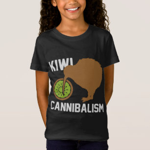 Camiseta Engraçado Cannibalismo Kiwi - Pássaro Cannibalísti