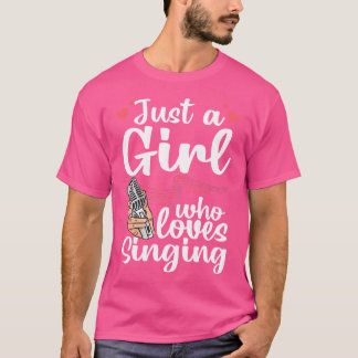 Camiseta Engraçado Cantando Design Para Meninas Mulheres Cr