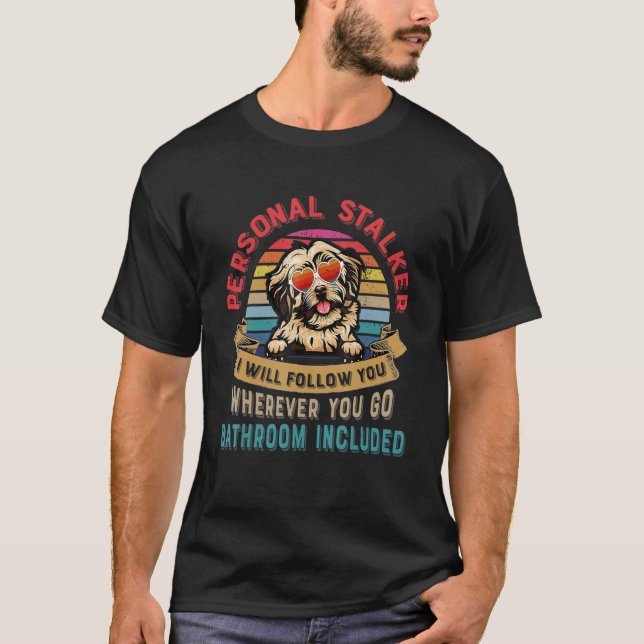 Camiseta Engraçado Cão-Pão-Pão-Pão-Pão-Pão (Frente)