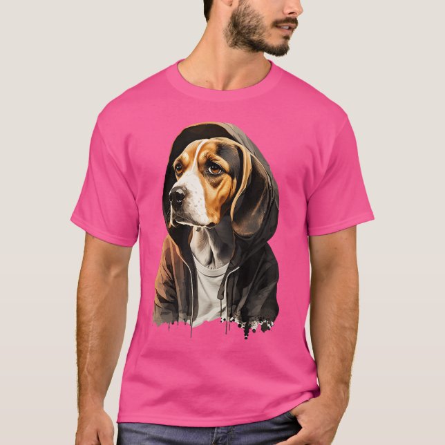 Camiseta Engraçado Cão Rap Rapper Hip Hop Rb (Frente)