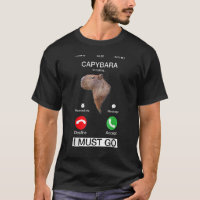 Engraçado Capibara Rodent Capybara Está Chamando A