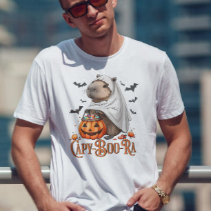 Camiseta Engraçado Capy-boo-ra Capybara Halloween