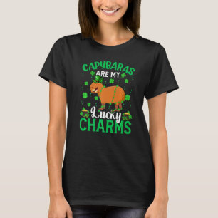 Camiseta Engraçado Capybara É Minha Sortuda Rua Capybara Pa