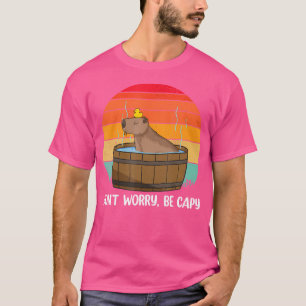 Camiseta Engraçado Capybara Não Se Preocupe De Ser Capy Cap