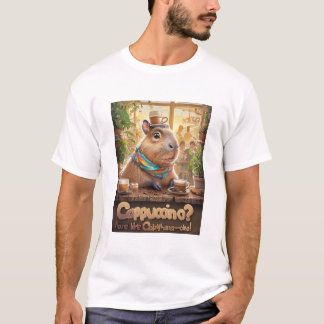 Camiseta Engraçado Capybara para Ventiladores Anim