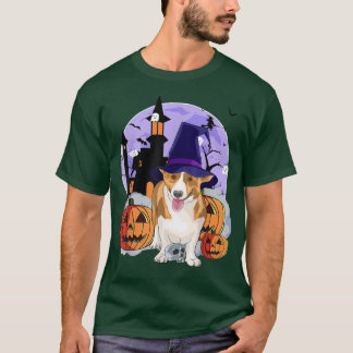 Camiseta Engraçado Cardigan Welsh Dog Halloween Bruxas Pump