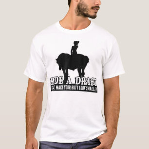 Camiseta Engraçado Cargueiro de Camisa-Cavalo para Mulheres