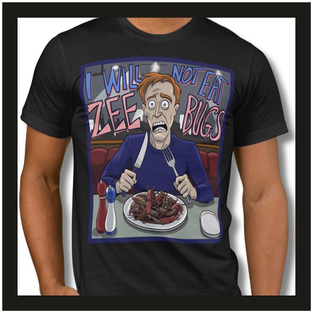 Camiseta Engraçado Carnivore Ketovore Keto Coma Carne Não I (Funny Carnivore Lover - Eat Meat Not Bugs - Fun Gag Birthday Gift For Men.)