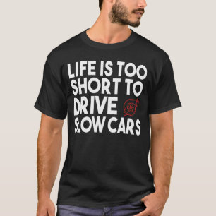 Camiseta Engraçado Carro Rápido Transmissão Manual Três Ped