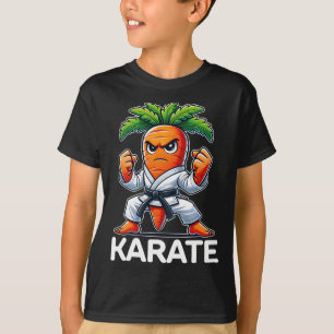 Camiseta Engraçado Carrot Artes Marciais Combatendo Belt Ka