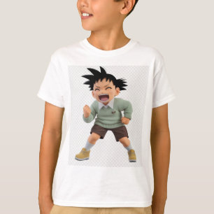 Camiseta Engraçado Cartoon Boy - Tee Reproduzível