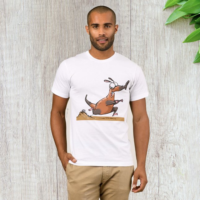 Camiseta Engraçado Cartoon De Ateador Quirky Running Animal (Criador carregado)