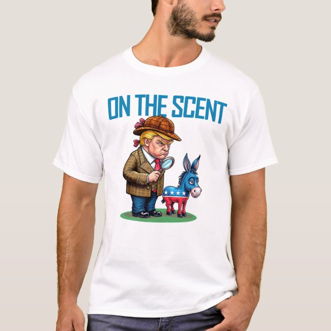 Camiseta Engraçado Cartoon Político Sobre O Sotaque (Frente)