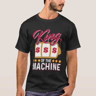 Camiseta Engraçado Casino Slot Machine King Gambling Machi