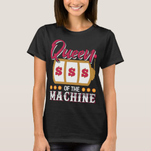 Camiseta Engraçado Casino Slot Machine Queen Gambling Slot