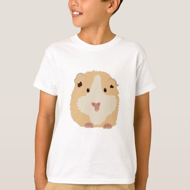 Camiseta Engraçado Castanho Engraçado Hamster (Frente)