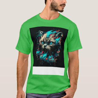 Camiseta Engraçado Cat 4