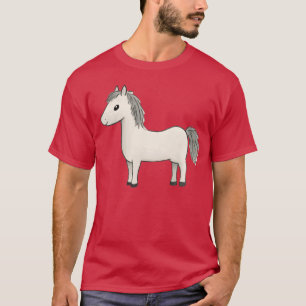 Camiseta Engraçado Cavalo do Pôneo Bonito
