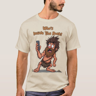 Camiseta Engraçado Caveman - A Idade da Pedra Conhece a Tec