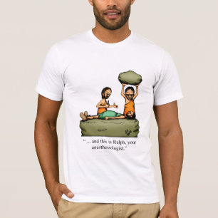 Camiseta Engraçado Caveman Anestesiologista Cartoon T-Shirt