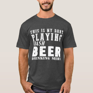 Camiseta Engraçado, cerveja dizendo dardos, motif dart play
